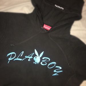 Supreme Playboy Hooded Sweatshirt | size M